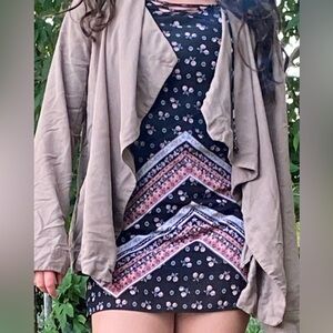 PACSun LA Hearts Olive Green Lightweight Jacket Size ML EUC